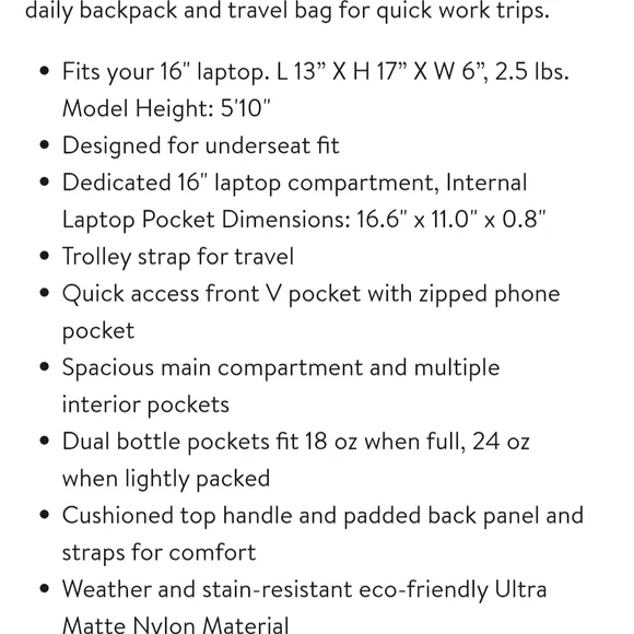 Lux and Nyx Origami Laptop Backpack - Picture 6 of 11